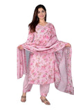 LOVISTA Womens Printed Straight Kurta Pant and Dupatta Set for Women Ethnic Tunic Kurtis Set